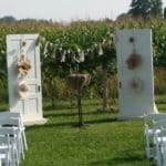 Ceremony-facing corn field 3-white doors